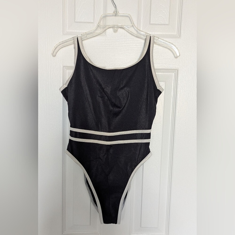Jantzen Womens Swim/Bathing Suit With High-Cut Legs & Low Open Back